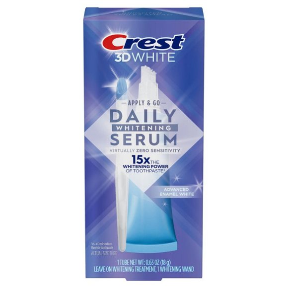 🏷️NIB Crest 3DWhite Daily Whitening Serum Overnight Freshness .63 oz. - Picture 1 of 4